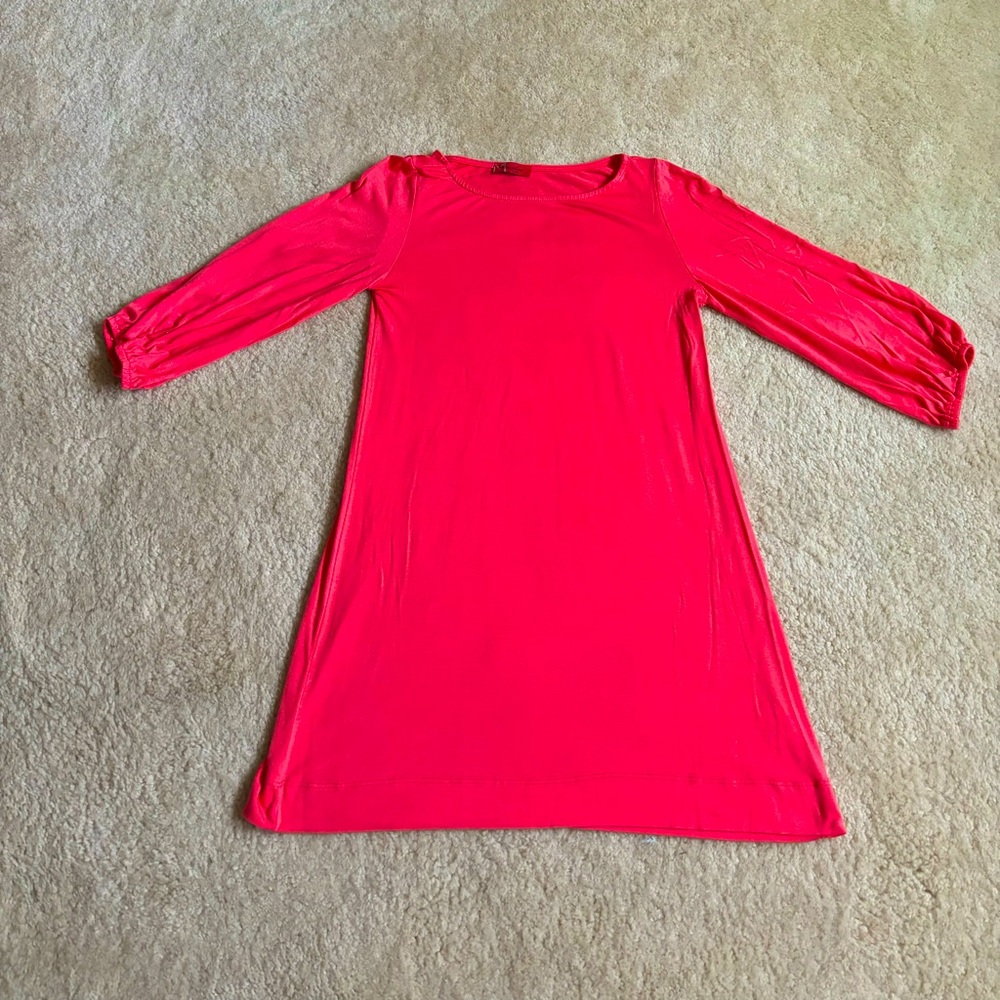 Coral Hourglass Lilly XSmall Shift Dress.